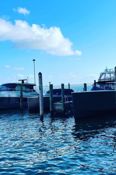 exclusive boat slip at Vice City Marina Brickell Miami